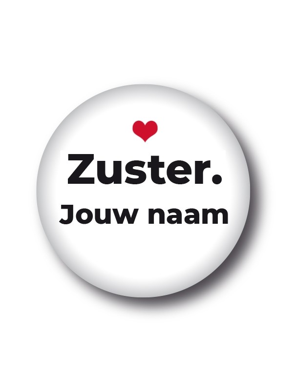 Button Zuster. - Tommie indezorg